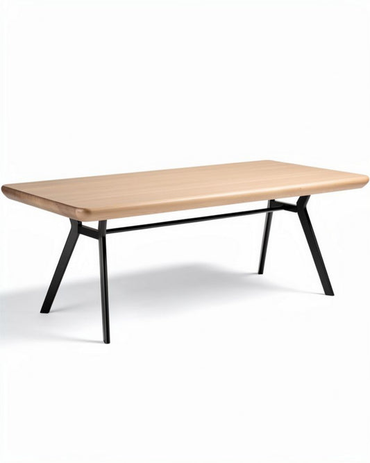 Table de travail en métal et carrelage pour bureau - 180 x 75 x 75cm