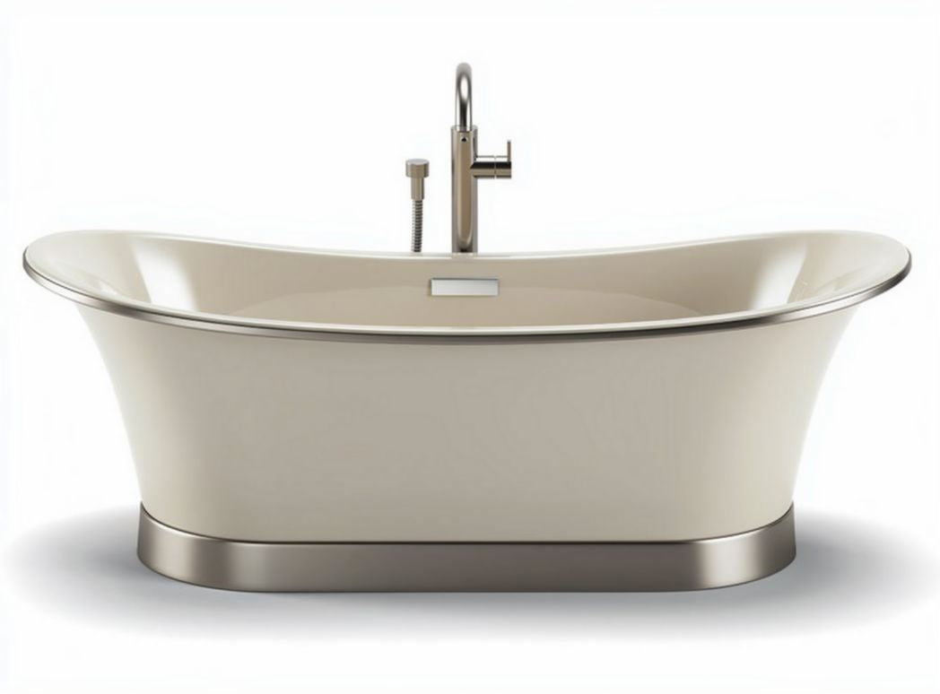 Baignoire autoportante en acrylique pour salle de bain - 150 x 75 x 60cm