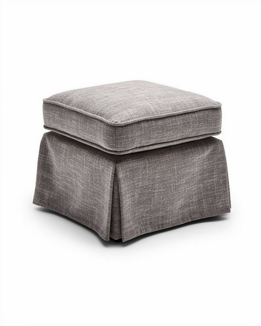 Pouf en tissu pour salon ou chambre - 45 x 45 x 40cm