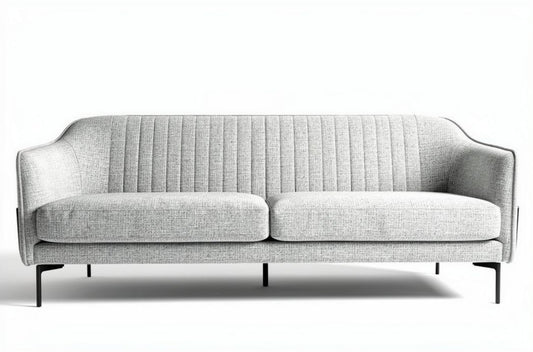 Canapé moderne avec coussins pour salon en tissu - 200 x 100 x 80cm